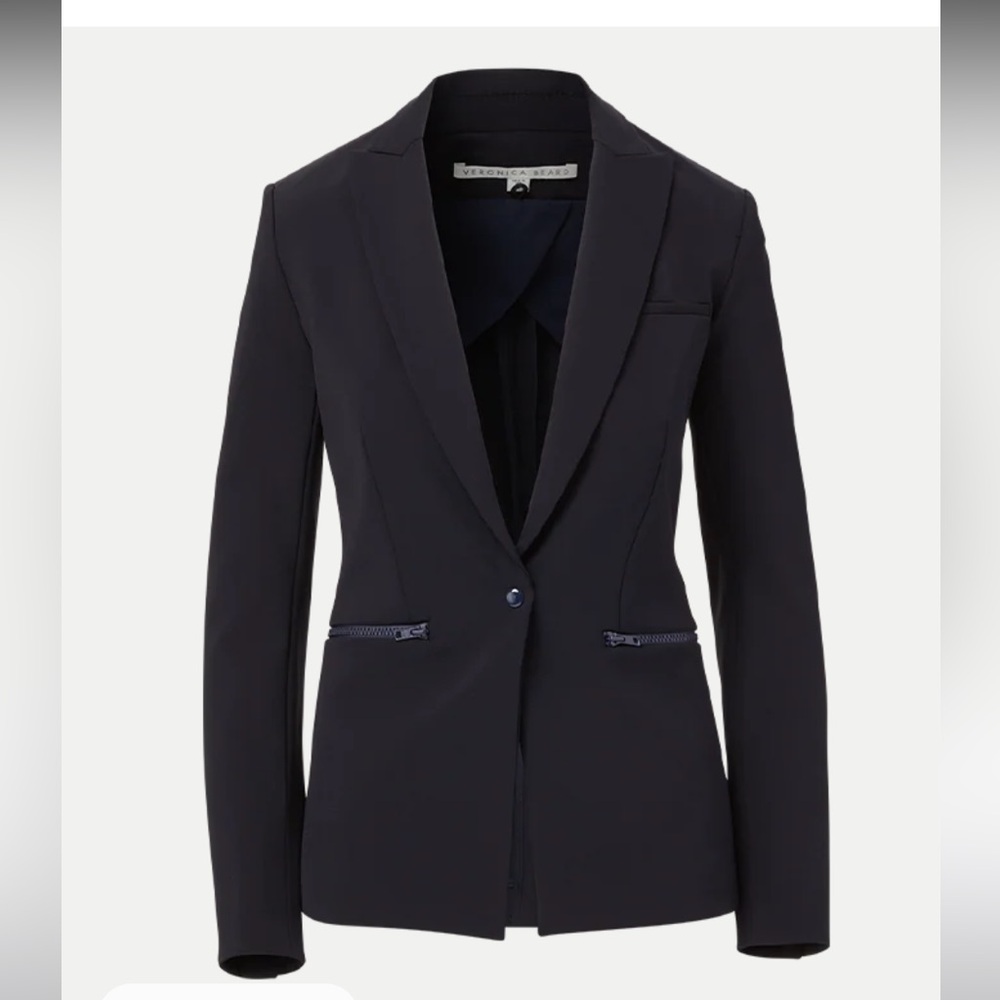 Veronica Beard Iconic Scuba Dickey Jacket in Navy